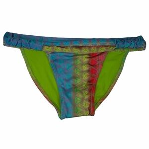 KORAL Swim Bikini Bottoms Striped Geometric S